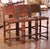 Late 19th Century Set of Three 19th Century French Gothic Carved Oak and Leather Bar Stools For Sale - Image 5 of 9