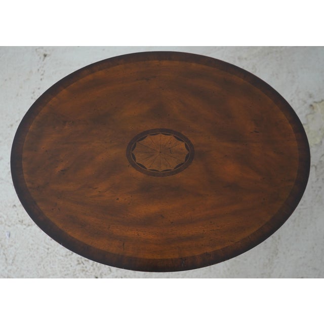 Maitland - Smith Maitland Smith Oval Pair of Nesting Tables For Sale - Image 4 of 14