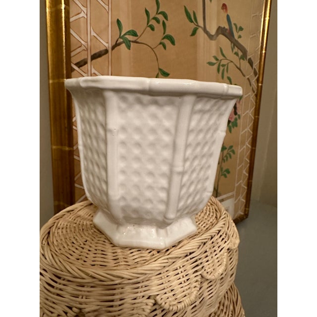 Vintage Italian Trellis Design Planter For Sale - Image 4 of 6
