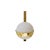 Metal Opaline and Brass Wall Lights, Set of 2 For Sale - Image 7 of 7