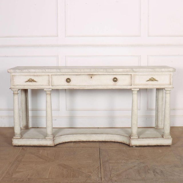 English Painted Console Table For Sale - Image 15 of 15
