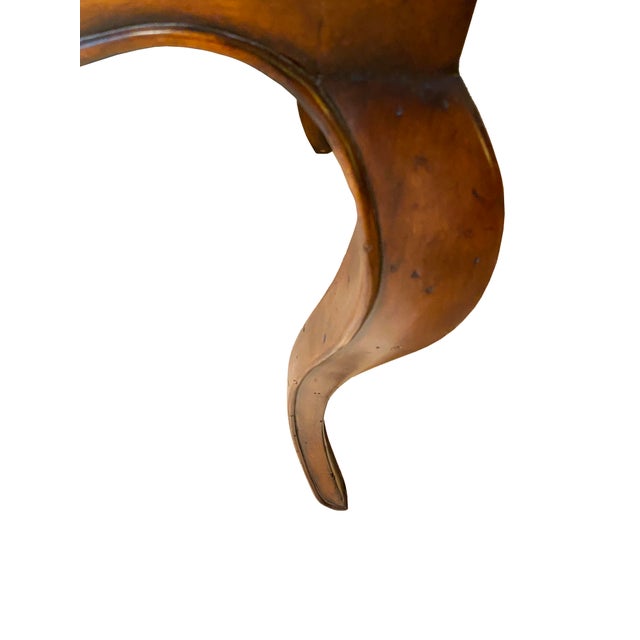 Drexel Heritage Table With Leather Inlay For Sale In Phoenix - Image 6 of 13
