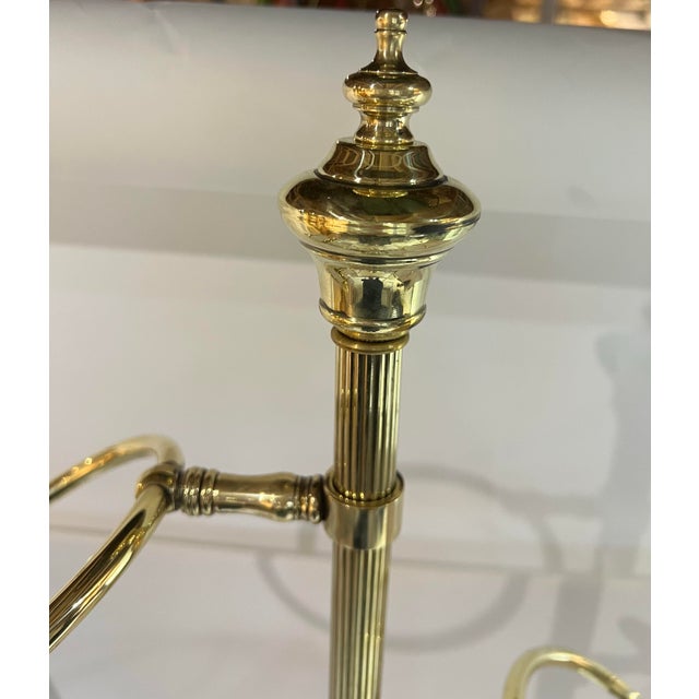 1960s Vintage Solid Brass Towel / Valet Stand With Ring Holders – Mid Century Traditional For Sale - Image 5 of 12