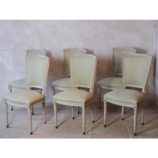 Antique French Dining Room Chairs, 1930s, Set of 6 For Sale - Image 13 of 13
