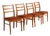 Scandinavian Teak Dining Chairs, 1960s, Set of 4 For Sale