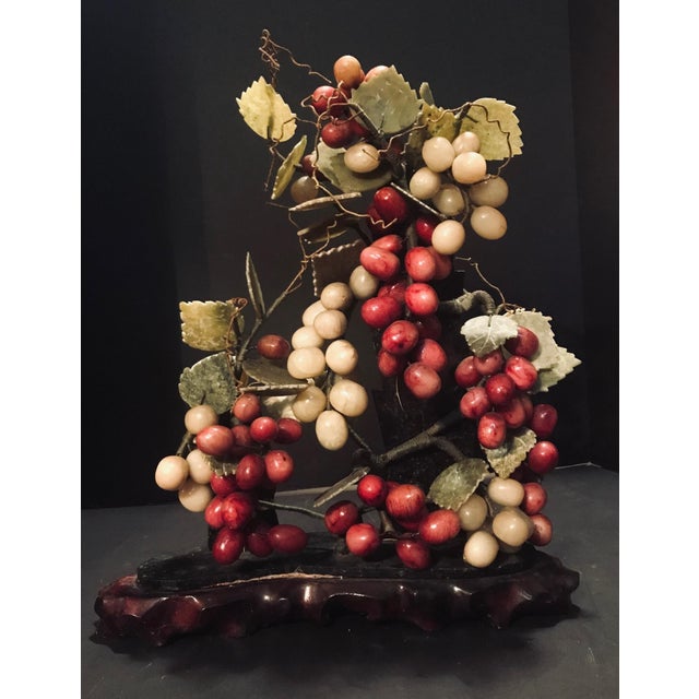 Vintage Jade Grape Tree Large Bonsai Vine Sculpture Chairish