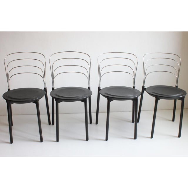Italian Delfina Dining Chairs by Giuseppe Raimondi for Tetide, 1987, Set of 4 For Sale - Image 14 of 14