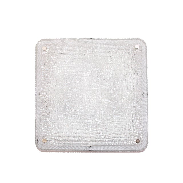 Metal German Frosted Glass and Metal Ceiling Lamp from Kaiser Idell/Kaiser Leuchten, 1960s For Sale - Image 7 of 7