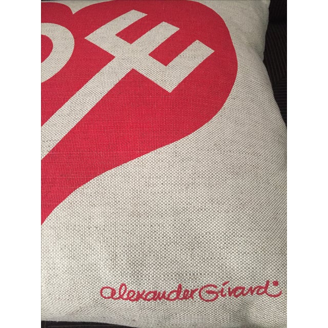 Alexander Girard Love Pillow Chairish