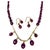 85 Ct Natural Ruby Bead Single Strand Necklace +Matching earrings in 22 K Gold For Sale - Image 10 of 18