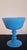 Mid-Century Modern Mid-Century Matte Turquoise Satin Glass Champagne Coupes - Set of 4 For Sale - Image 3 of 5
