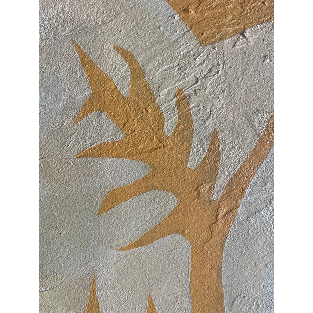 2026 "Le Erbaccia" Contemporary Unframed Botanical Painting on Canvas by Artist r.k. Red For Sale - Image 4 of 5
