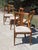 4 Mid 20th Century Baker Style Dining Chairs Regency Klismos Style For Sale - Image 9 of 10