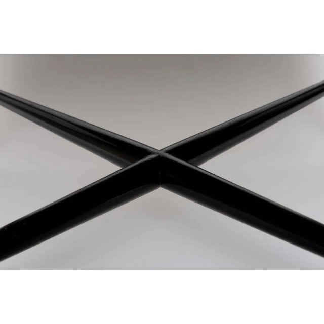 Black Thebes Stool by Edward Wormley for Dunbar For Sale - Image 8 of 10