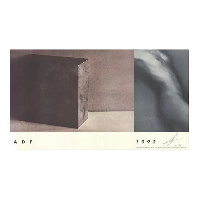 1992 Sheila & Jeffrey Metzner 'American Dance Festival 1992' Contemporary Neutral,Black & White Offset Lithograph For Sale