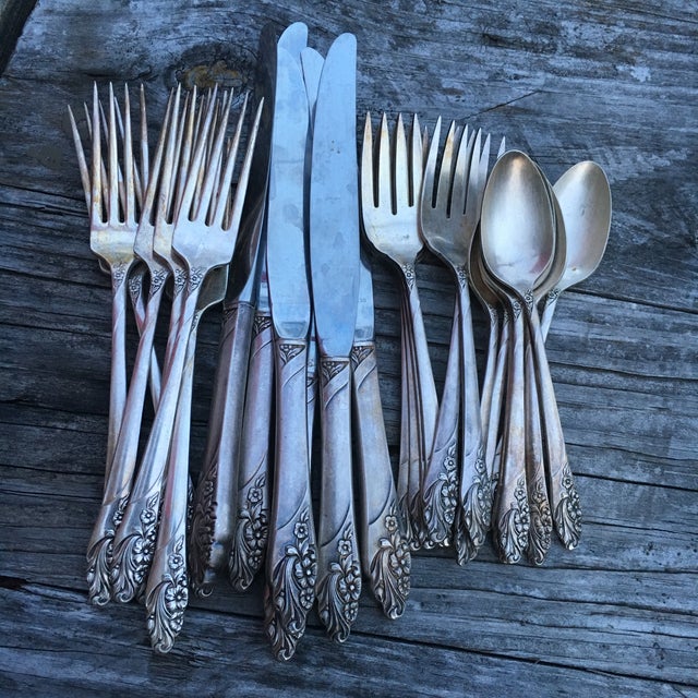 Community Silver Flatware Set of 24 Chairish