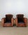 Pair of Antique French Leather Club Chairs - Circa 1920s For Sale - Image 15 of 16