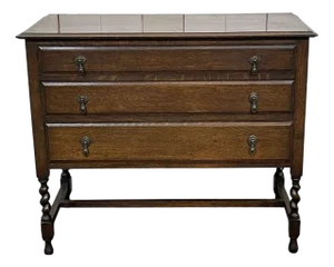 English Oak Chest of Drawers, 1930s
