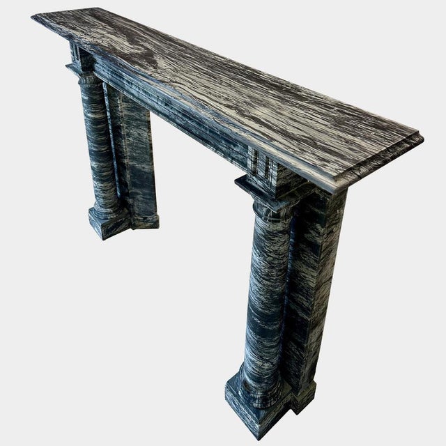 Antique Irish Georgian Marble Column Fireplace Mantel, 1810 For Sale - Image 6 of 11