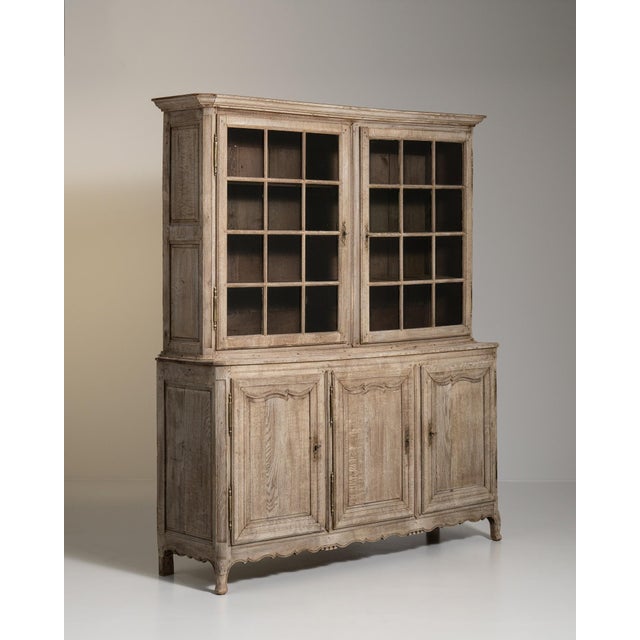 19th Century French Provincial Brown Wood China & Display Cabinets For Sale - Image 11 of 15