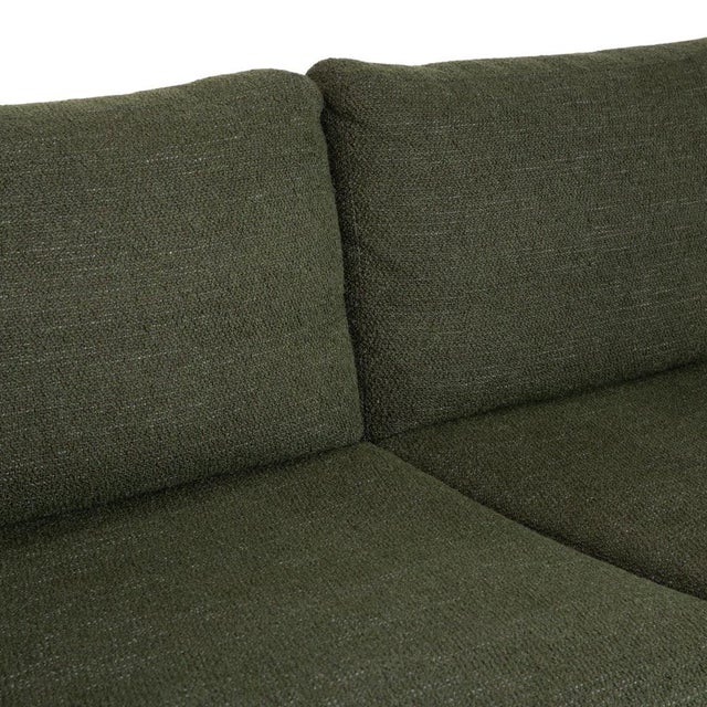 Textile Green Fabric Three-Seater Sofa from BoConcept For Sale - Image 7 of 16
