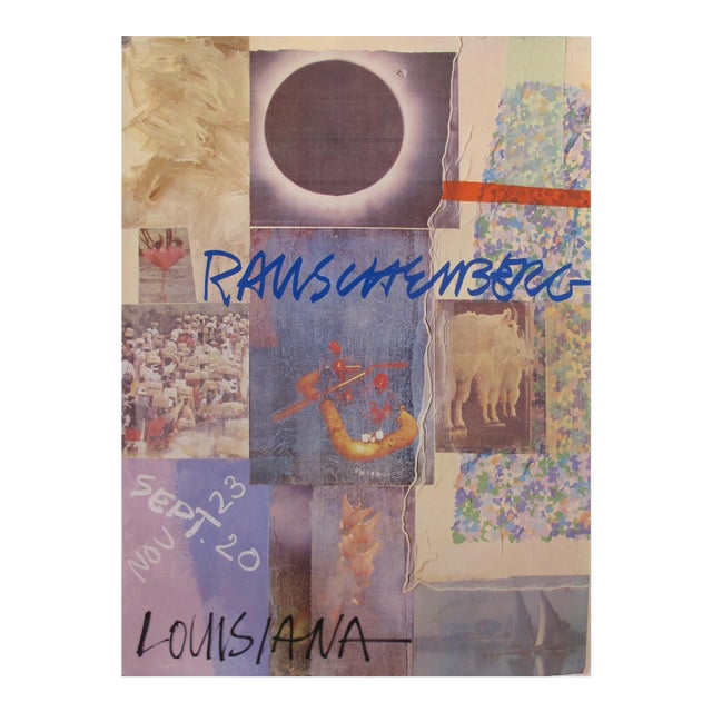 1981 Original Exhibition Poster, Louisiana, by Robert Rauschenberg For Sale