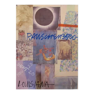 1981 Original Exhibition Poster, Louisiana, by Robert Rauschenberg