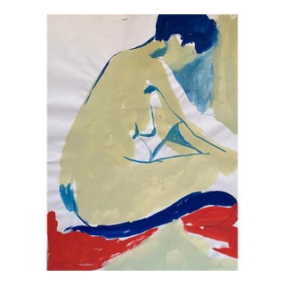 1960s Modern Female Nude Painting For Sale