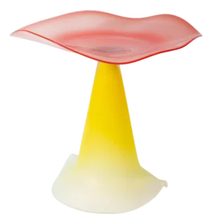 Stephan Cox 2001 Postmodern Art Glass Compote