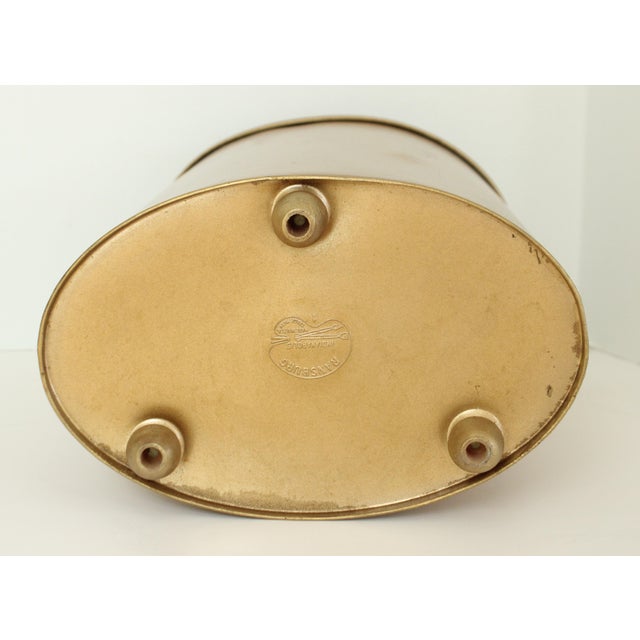 1950's Ransberg Chinoiserie Style Waste Basket/Stamped For Sale In Los Angeles - Image 6 of 6
