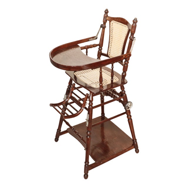 Antique Children's Chair in Beech, 1890s For Sale