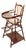 Antique Children's Chair in Beech, 1890s For Sale