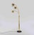 Vintage Brass Floor Lamp attributed to Goffredo Reggiani, 3 arms with tilting lampshades. Marble base. Maximum extension...
