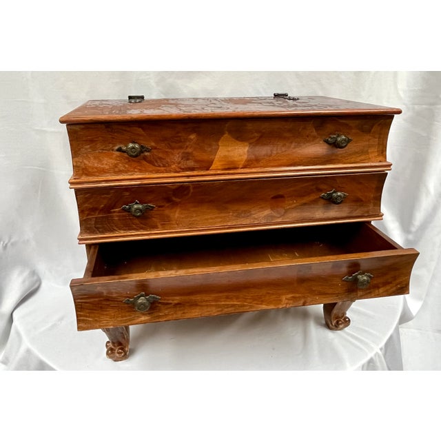 Brown Mid 20th Century Vintage Burl Wood Book Stack Side Table For Sale - Image 8 of 11