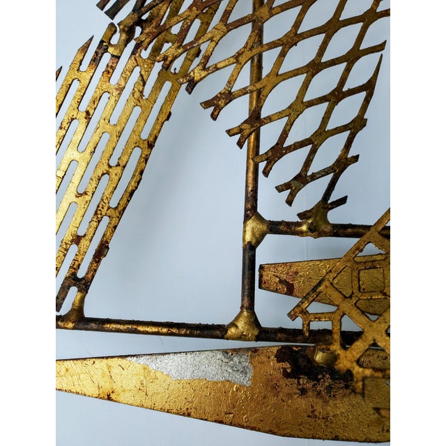 1960s Original 1960's William Bowie Ship Sculpture -Signed For Sale - Image 5 of 6