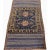 Handwoven Ghochan rug featuring an abstract medallion design on a multi-colored field and ivory border accented in shades...