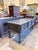 A handsome antique Jacobean Revival server with the substantial architectural character associated with early English...