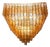 Venetian Amber-Rosè Murano Glass Flush Mount by Simoeng for Simoeng For Sale