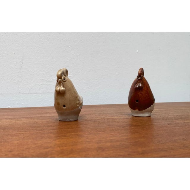 Mid-Century Finnish Ceramic Chicken Bird Flutes from Kermansavi Oy, 1960s, Set of 2 For Sale - Image 16 of 18