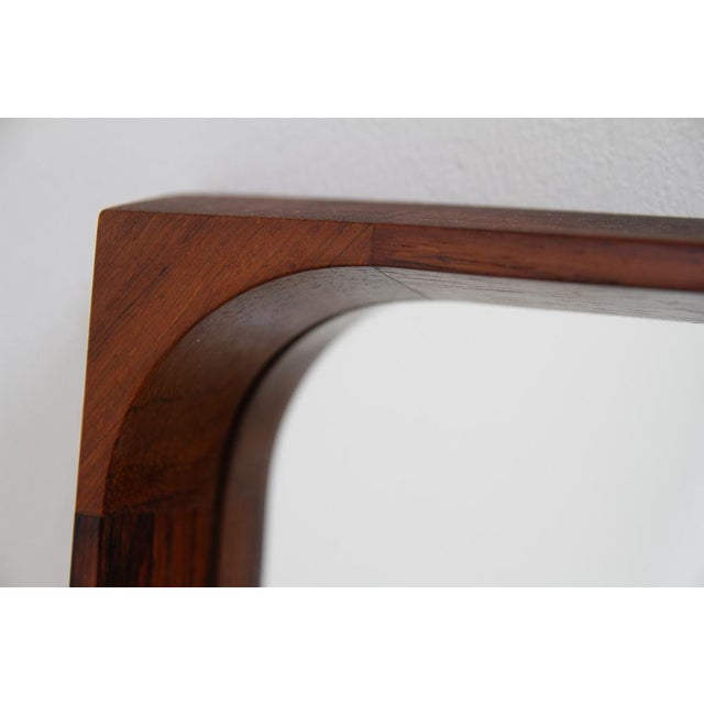 Mid-Century Modern Danish Modern Rosewood Mirrors by Niels Clausen for Nc Møbler, 1960s, Set of 2 For Sale - Image 3 of 18