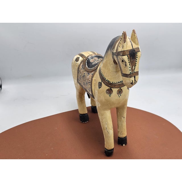 1920s Art Deco Indian Wooden Horse, 1920s-1940s For Sale - Image 5 of 8
