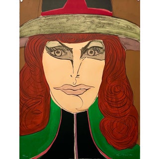 Richard Lindner, 1971 Modernist Lithograph Redhead Pop Art Mod Fashionable Woman Richard Lindner, 1971 For Sale