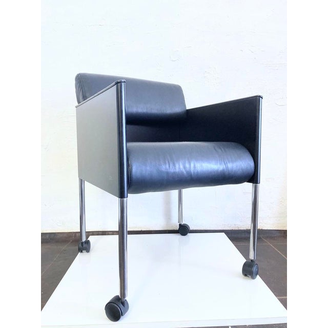 Folio Armchair on Casters by Cini Boeri for Rosenthal, 1980s For Sale - Image 10 of 10