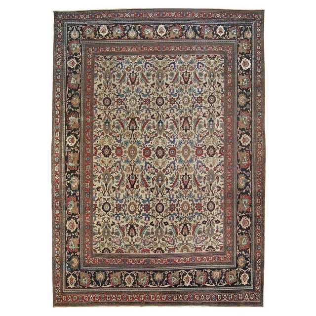 Late 19th Century Antique Persian Doroksh Carpet For Sale - Image 15 of 18