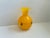 Modern Vintage Yellow Murano Glass Vase With Millefiori | Made in Italy | Signed For Sale - Image 3 of 14