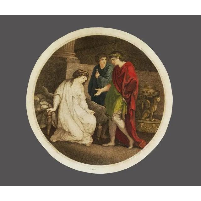 Pair of Genre Scenes is a pair of etching realized by Angelika Kaufmann in 1780s. The circular shape on a brown cardboard,...