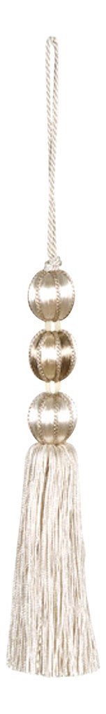 thumbnail image 2 of DecoPro Ivory & Gold Decorative Key Tassel Tieback – 5.5 Inch Winter Sun Design 2 of 6