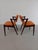 Set of eight fully restored, 1960s rosewood dining chairs by Kai Kristiansen for Schous Møbelfabrik with custom...