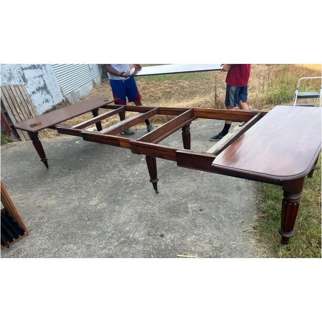 19th Century 19th Century English Mahogany Dining Table, Likely by Gillows For Sale - Image 5 of 9
