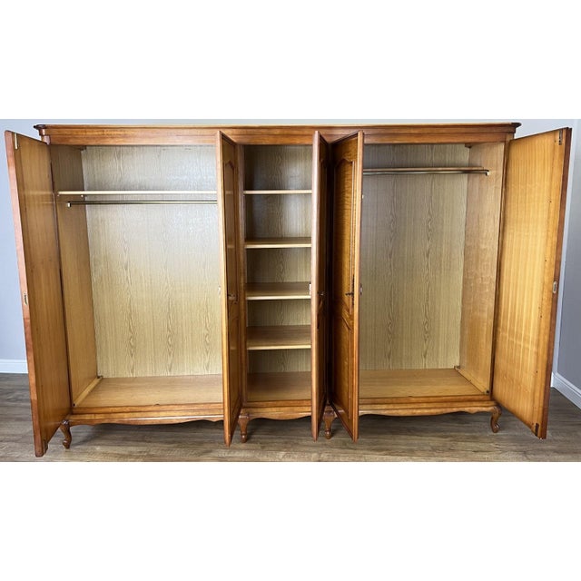Vintage Louis XVI French Five-Door Armoire For Sale - Image 12 of 14